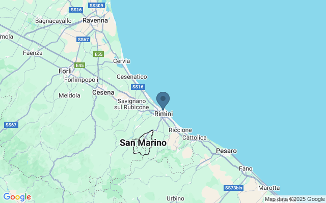 Kaart met locatie Italia in Miniatura